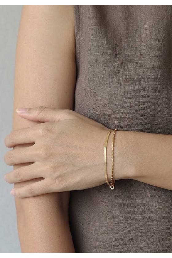Jae Herringbone Layer Bracelet