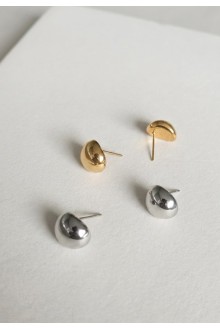 Half-Dome Stud Earrings