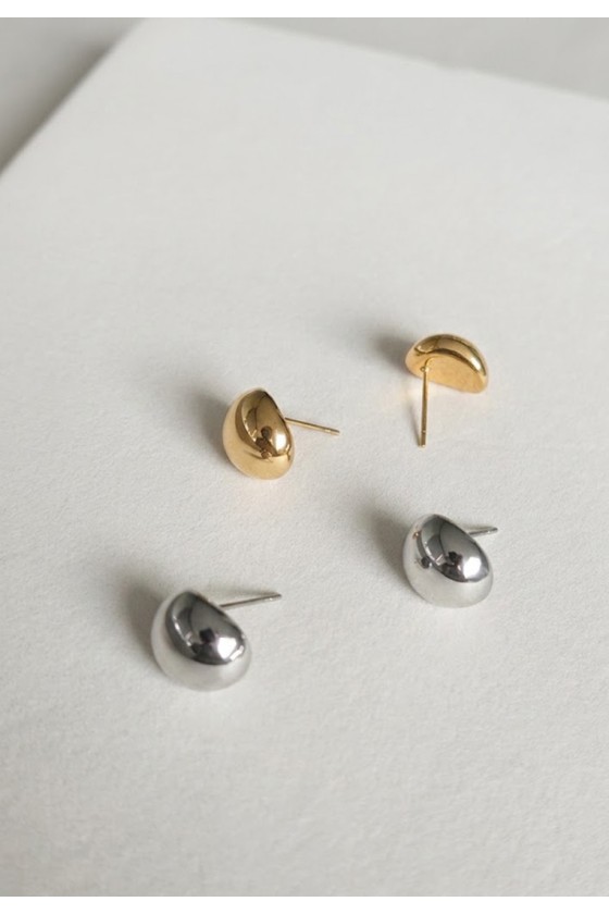Half-Dome Stud Earrings