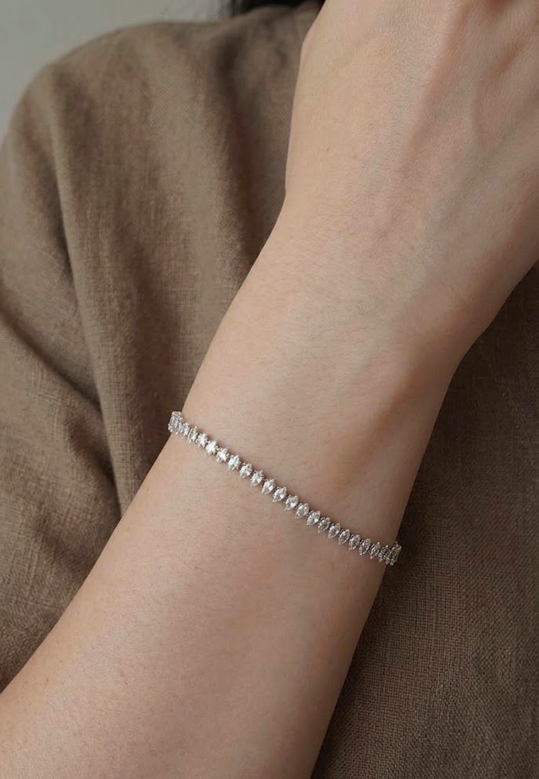 Marquise Zirconia Tennis Bracelet Marquise Zirconia Tennis Bracelet