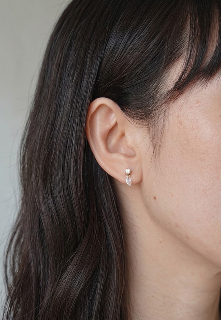 Aria Marquise Stud Earrings Aria Marquise Stud Earrings