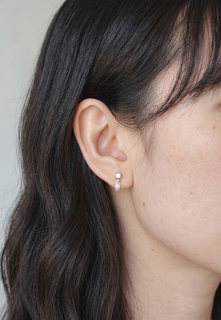 Aria Marquise Stud Earrings Aria Marquise Stud Earrings