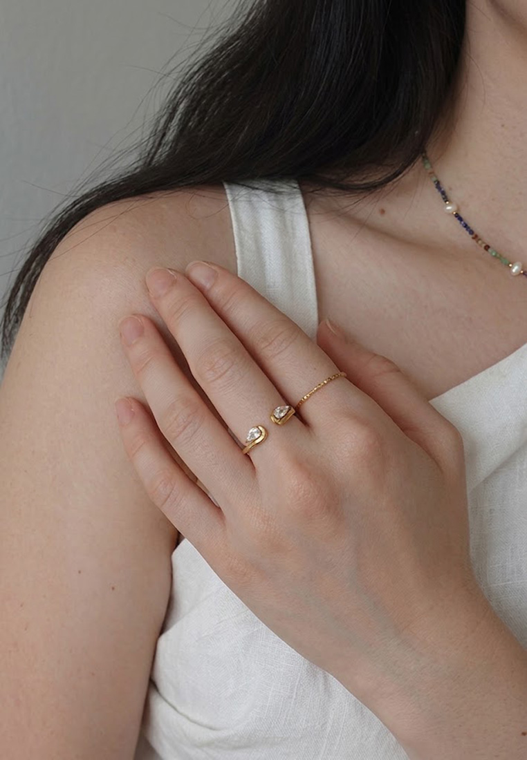 Aura Dual Pear Ring Aura Dual Pear Ring