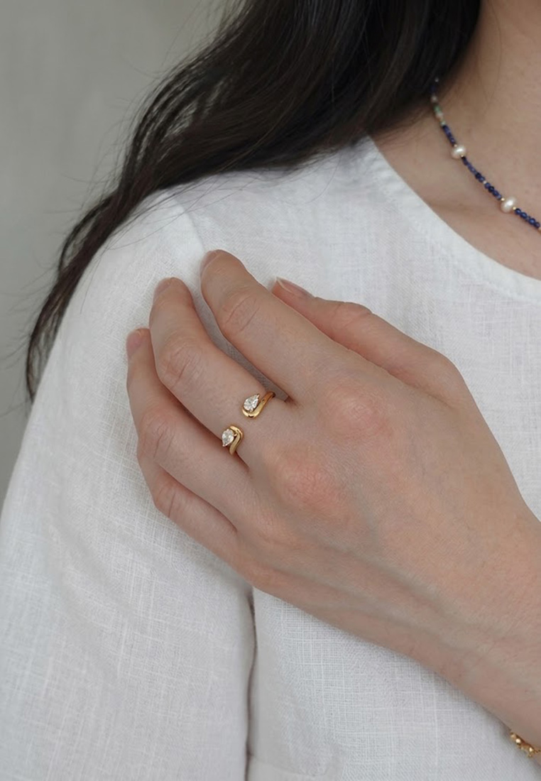 Aura Dual Pear Ring Aura Dual Pear Ring