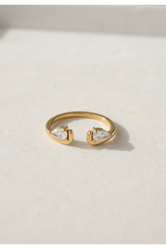 Aura Dual Pear Ring