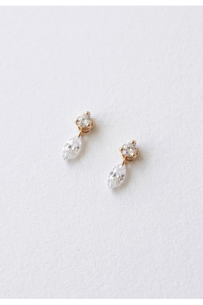 Aria Marquise Stud Earrings