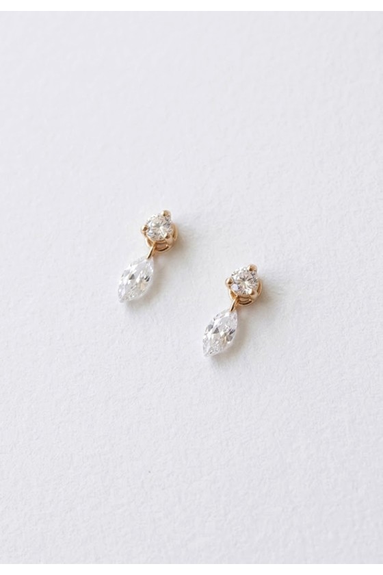 Aria Marquise Stud Earrings