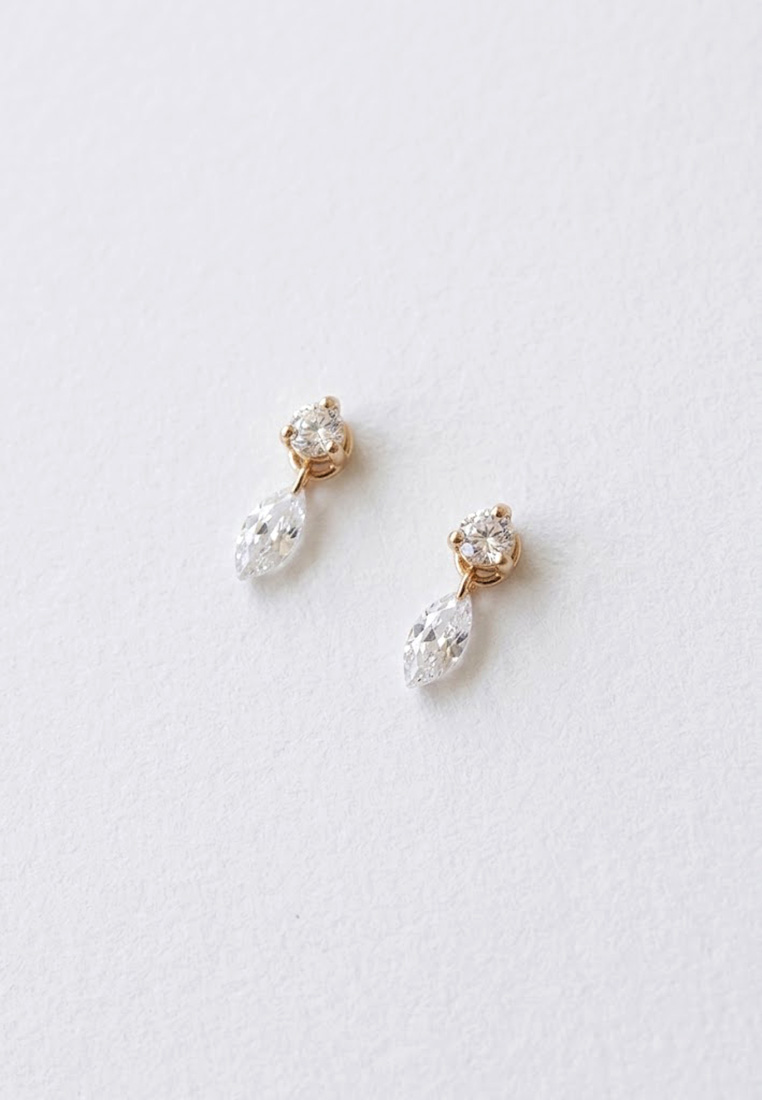 Aria Marquise Stud Earrings Aria Marquise Stud Earrings
