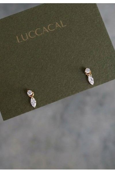 Aria Marquise Stud Earrings
