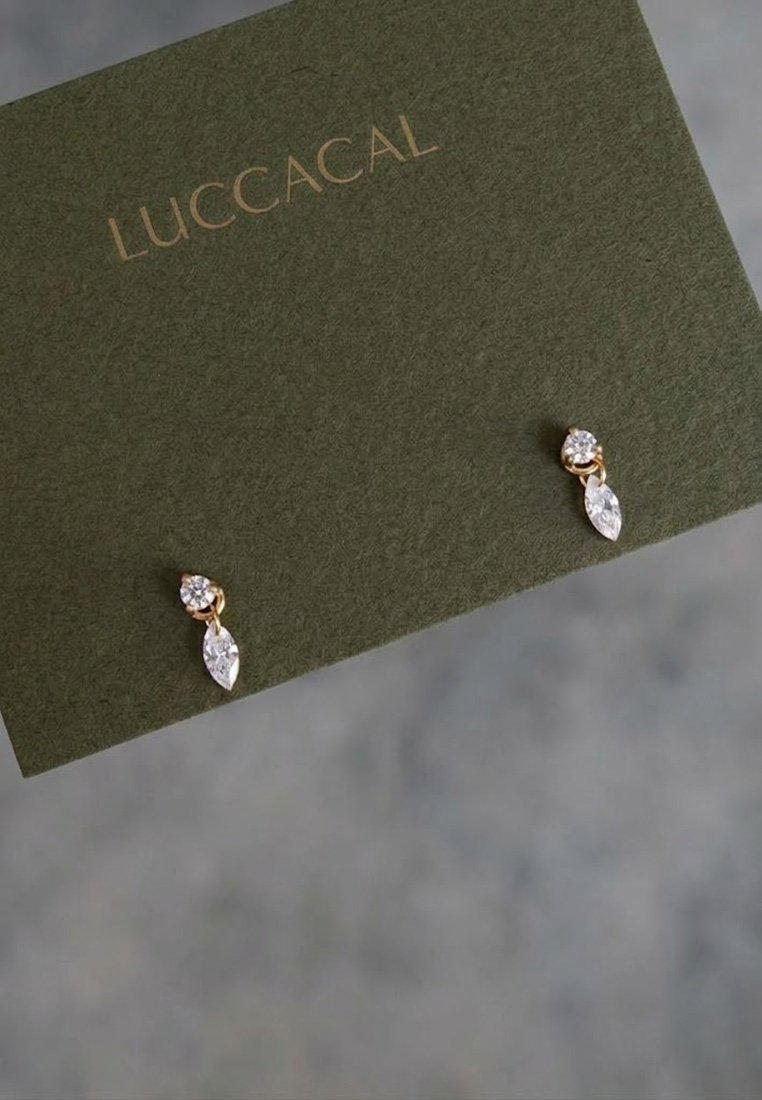 Aria Marquise Stud Earrings Aria Marquise Stud Earrings